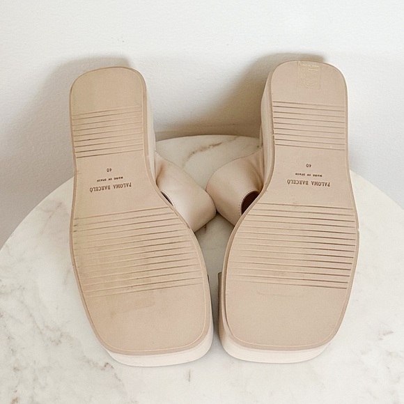 NEW PALOMA BARCELO Laxyla Platform Wedge Sandals Glacial Size 40 EU 10 US - Picture 8 of 8